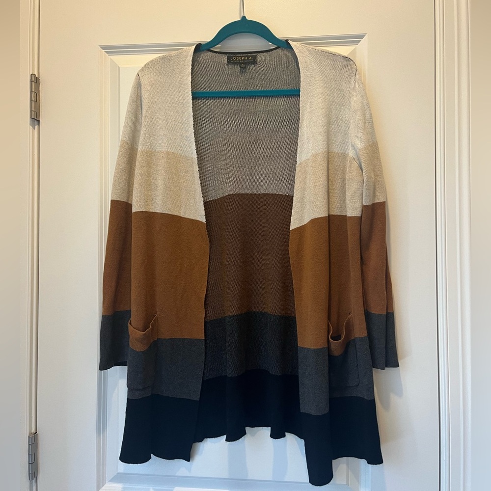 Fall Tones Colorblock Cardigan